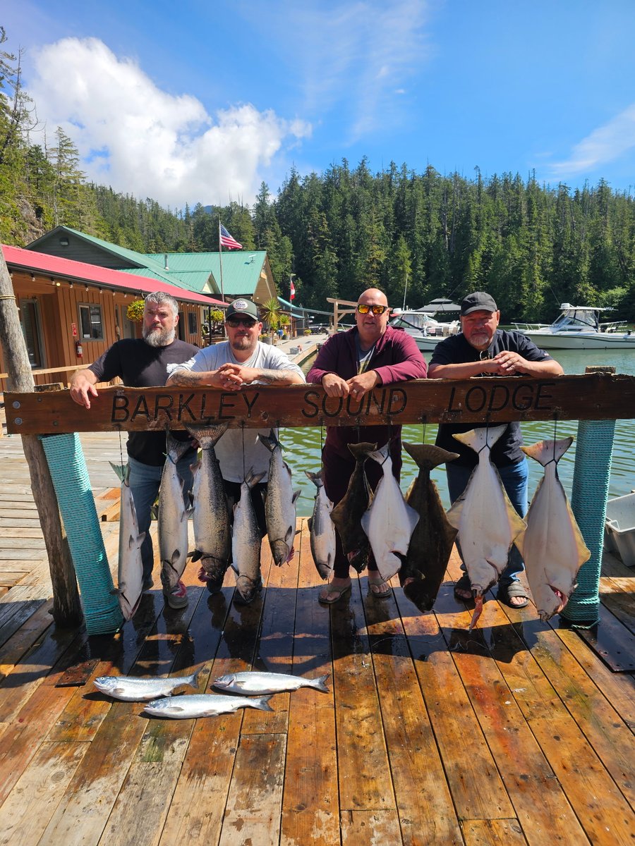 hpcharters's tweet photo. Another nice looking haul of Ucluelet Salmon and Halibut for some of our all-inclusive guests. 

#explorebc #fishingcharters #bcfishing #gofishbc #fishingucluelet @TourismUcluelet  #barkleysound @Fishingwithrod  #slamoncharter #halibutcharter #uclueletcharter https://t.co/nHpd7ivWWM