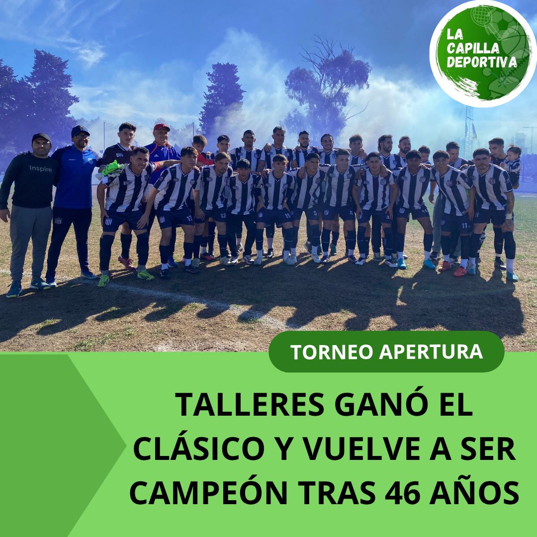 #LRRF 🇭🇳 TALLERES GANÓ EL CLÁSICO Y VUELVE A SER CAMPEÓN TRAS 46 AÑOS 🏆

radiocapilla.com.ar/talleres-gano-…
