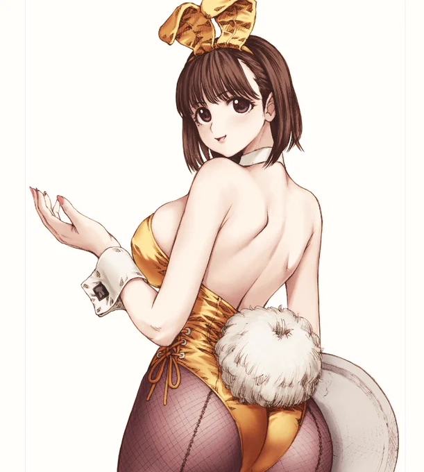 Skeb作業 ラブプラスの姉ヶ崎寧々さんがバニーガール #あの子がバニーガール 大人っぽいムチムチ体型に描いて欲しいとのご依頼なので、 乳尻太ももたくさん盛りたいと思います