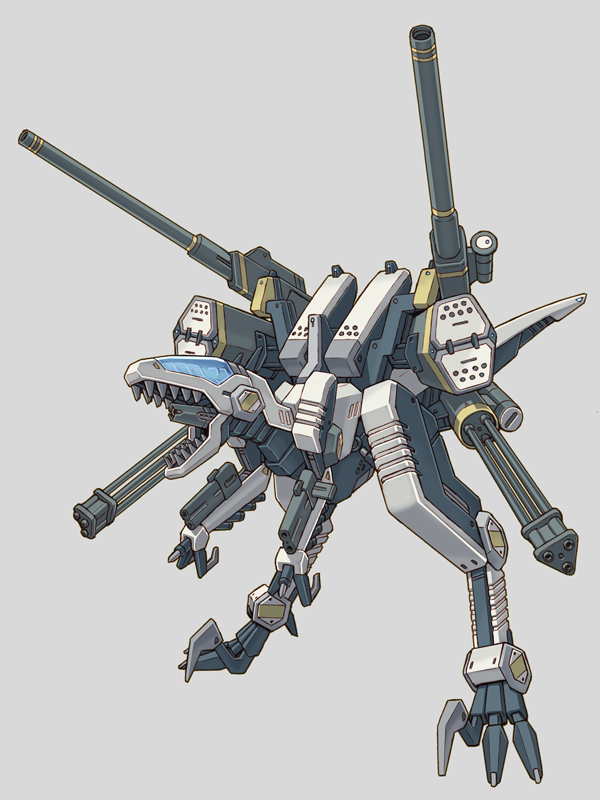 「軽量機に重武装はロマンよね。 『第六猟兵』 (C) イプシロン/トミーウォーカー」|EPSILONのイラスト