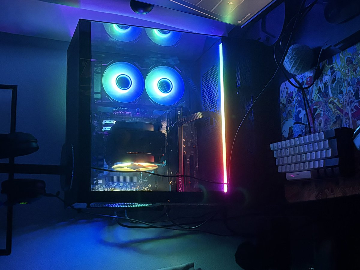 TheRealMonni's tweet photo. My son purchased a new gaming computer &amp; all see when I walk by it is @MeCookieMonster staring at me!😂 https://t.co/WOWeU8xknv