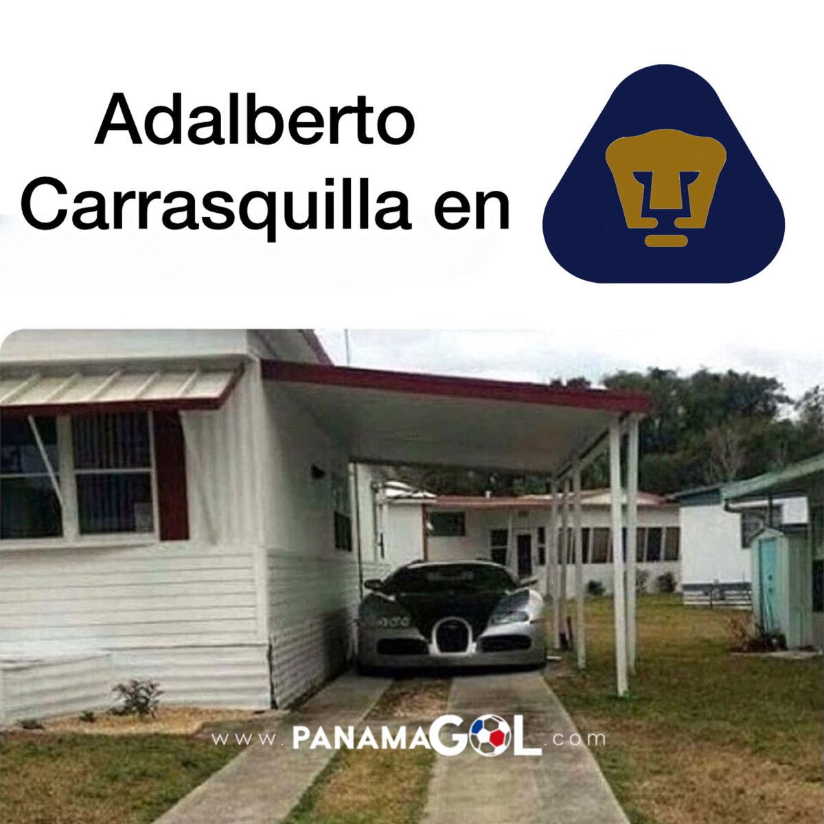 Descripción gráfica de Adalberto Carrasquilla en Pumas 🫠