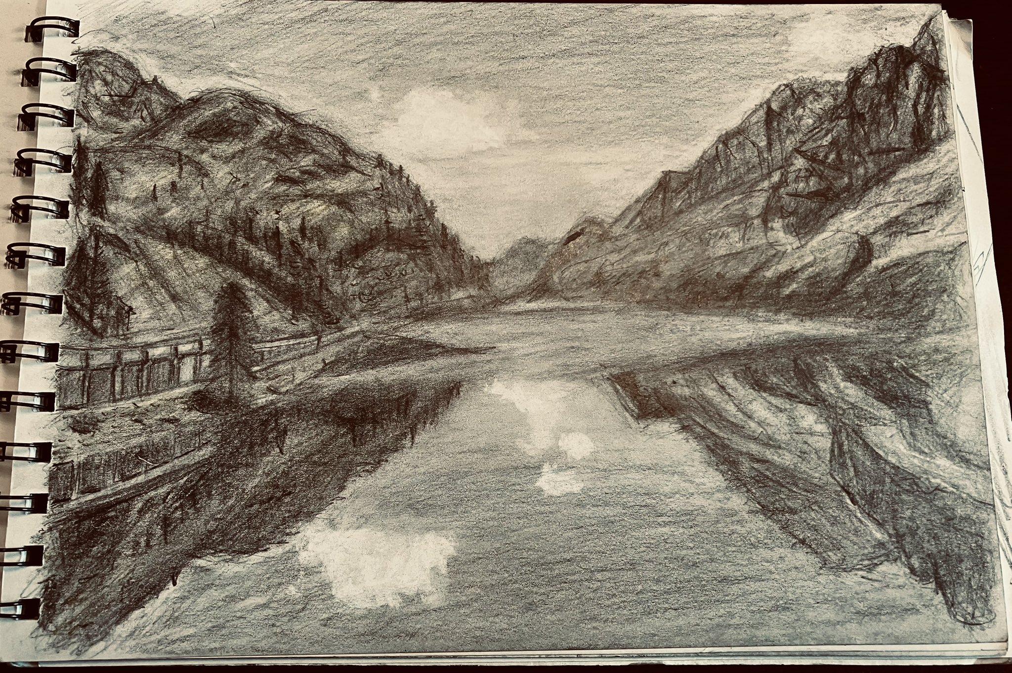 鉛筆画『風景009』 鉛筆画『風景009』