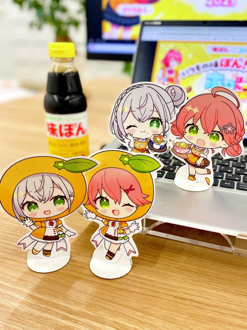 ホロぽん飯テロ部 アクリルキーホルダー 味ぽん × ホロライブ 白銀ノエル ホロぽん飯テロ部 アクリルキーホルダー 味ぽん × ホロライブ 白銀