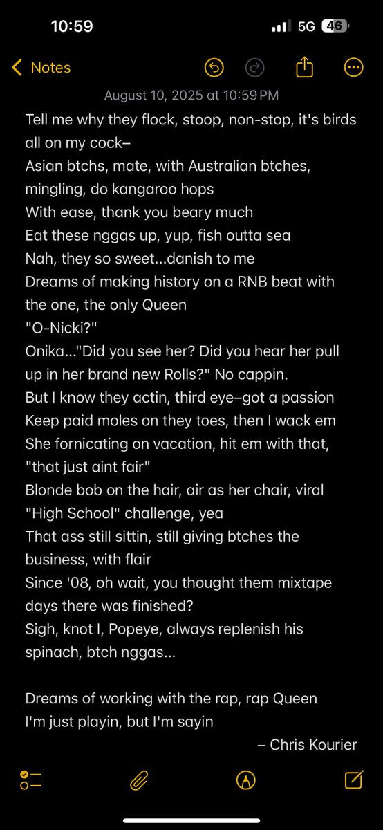 chriskourier's tweet photo. This is me having fun, โ๐ฝ a lil freestyle to #BarbieDreams, showing love to NUMERO UNO ๐ฅof my musical #Inspirations, @NICKIMINAJ and popping my shit a bit since mfs wanna clock my every move, I decided to give y'all a rundown lol #7YearsOfQUEEN ๐โค๏ธโ๐ฅ๐๐ซถ๐ฝ
https://t.co/tMjU76RKmO https://t.co/LS3KXADpp4