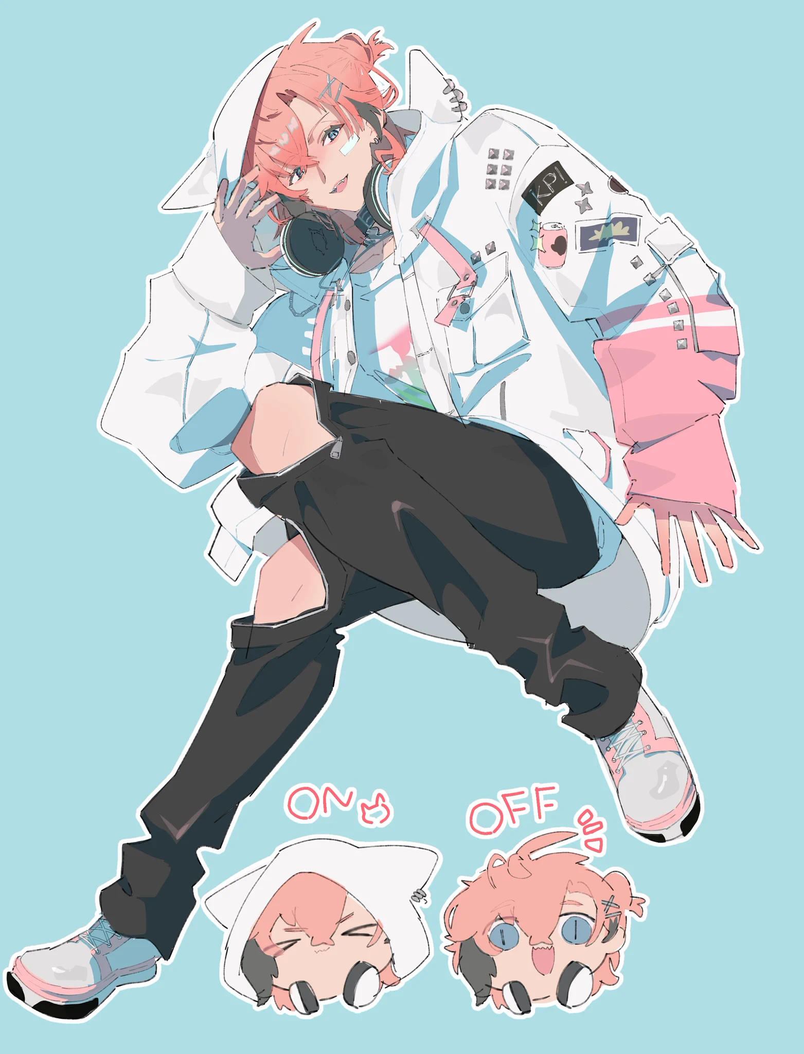 三鐸 na platformě X: „#赤城ウェン新衣装 #紙とウェン 🦖🐱“ / X