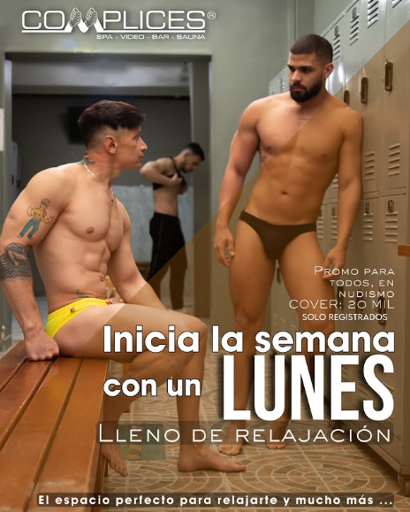 Cityin_com_co's tweet photo. Inicia tu semana en @Complices_Spa #teusaquillo #Bogota #Diversidad #Cityin #Turco #Sauna #Bar Eventos y màs en https://t.co/lTXcd9Rhjd https://t.co/Pioq1eES11
