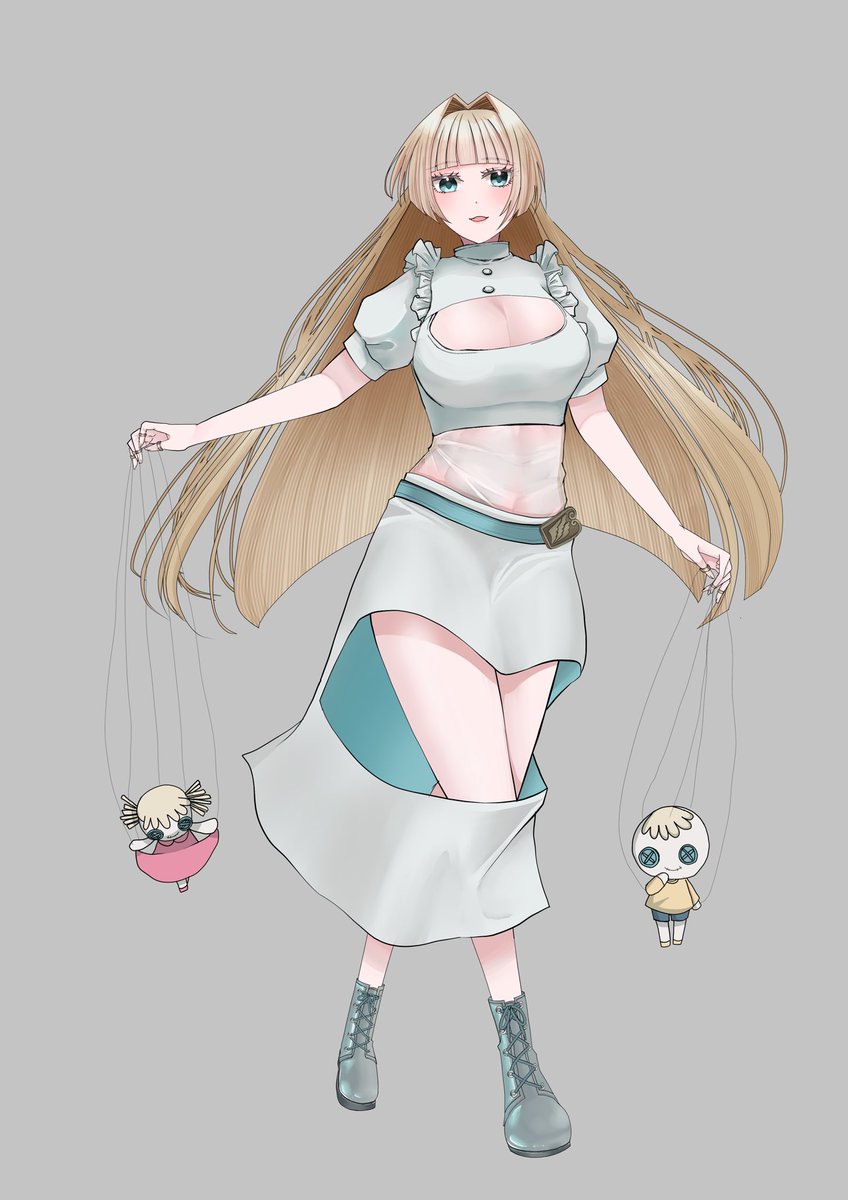 mck_3_song's tweet photo. こちら私も描かせて頂きました！お名前はユイルちゃんだそうです✨
さてさてどなたがデザインしたキャラクターか皆様分かりますでしょうか？？
 他にも素敵な達がデザインした子達が見れるのでハッシュタグから覗いて見てくださいね( *˙꒳˙*)ﾉｼ

#だれデザファンタジア2 https://t.co/nAAt6CNbVg