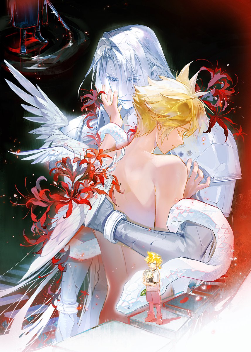 #クラウド誕生日おめでとう  #クラウド生誕祭2025
Sephiroth has thus plundered half of Cloud's life. #sefikura #セフィクラ
