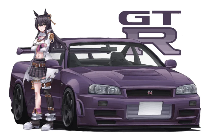 #ウマ娘好きの車乗りと繋がりたい 車もウマ娘も好きなのでこんなの描いてます!