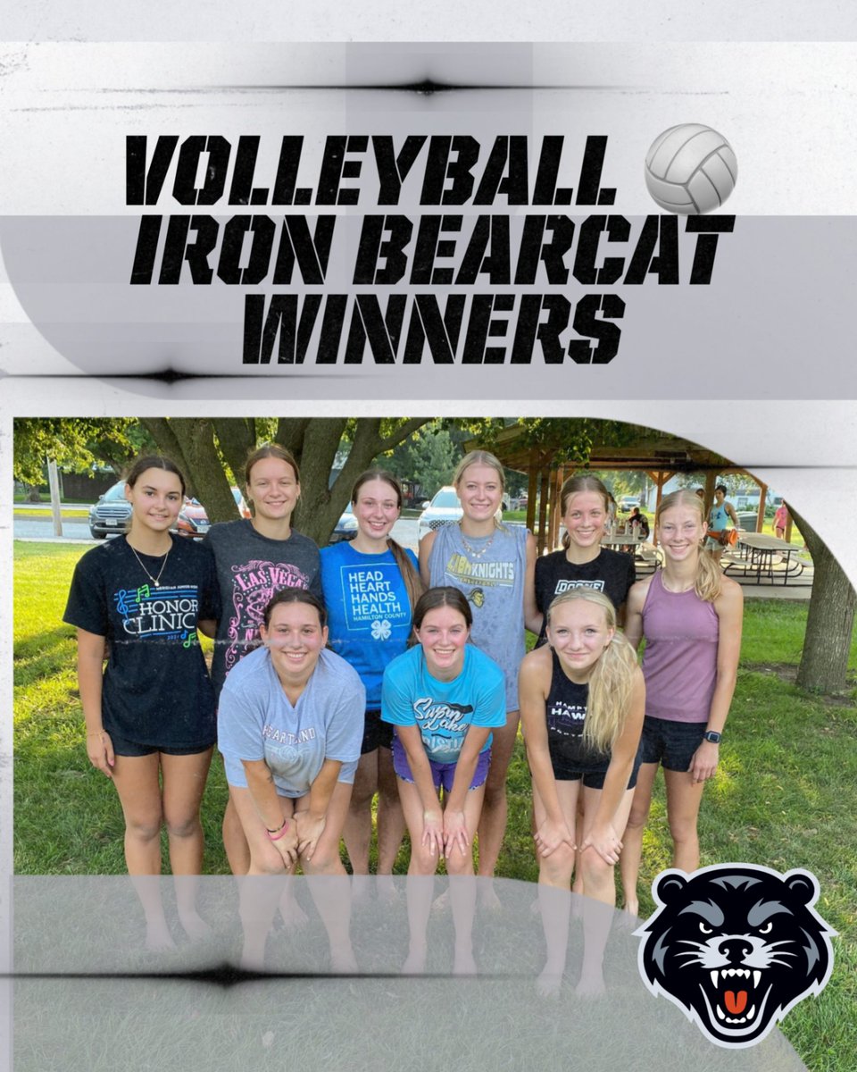 HHBearcats's tweet photo. Congratulations to these volleyball players on their hard work this summer! 🏐

Back row: Ashlyn, Grace, Jillian, Sophie, Andilyn, and Madalyn

Front row: Mary, Amanda, and Trinity https://t.co/H0ZGqrwm1N