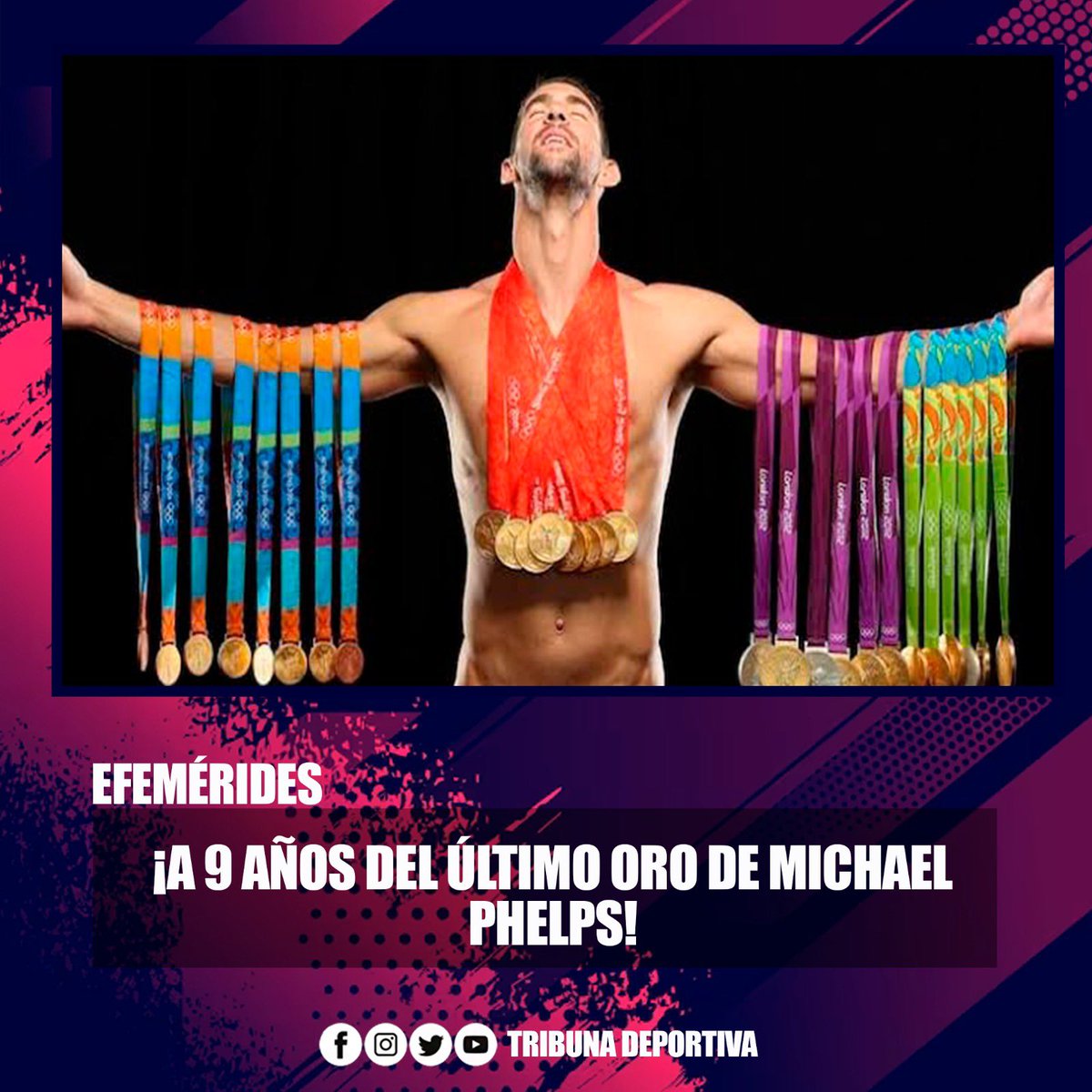 A 9 AÑOS DEL ÚLTIMO ORO DE MICHAEL PHELPS! El 10 de agosto de 2016, en los  Juegos Olímpicos de Río, Michael Phelps ganó su última medalla olímpica de  oro en la, image size:1200x1200