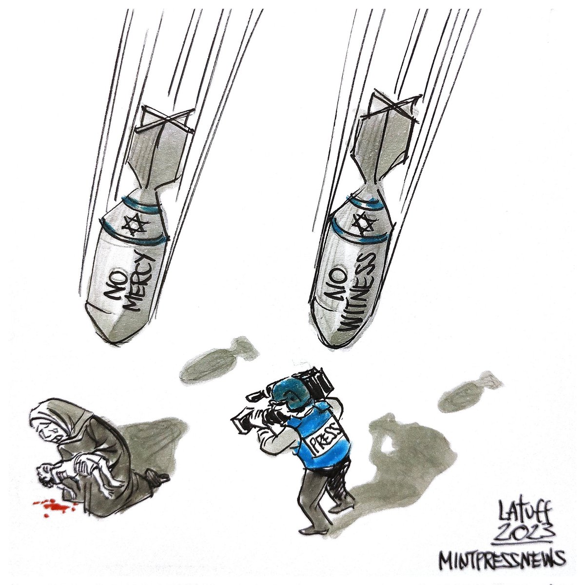 Q: Why does #Israel deliberately target journalists covering the genocide in #Gaza?

A: