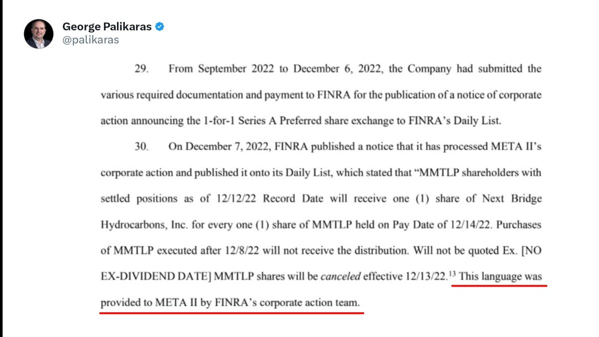 RareDealsHere's tweet photo. @FBIDirectorKash @FBIWFO @FBILosAngeles There was no uniformity!
@FINRA forced the issuer to allow FINRA to word the $MMTLP Corporate Actions, and FINRA created them to fail. @HesterPeirce @SECPaulSAtkins https://t.co/rJBaXGFaM0