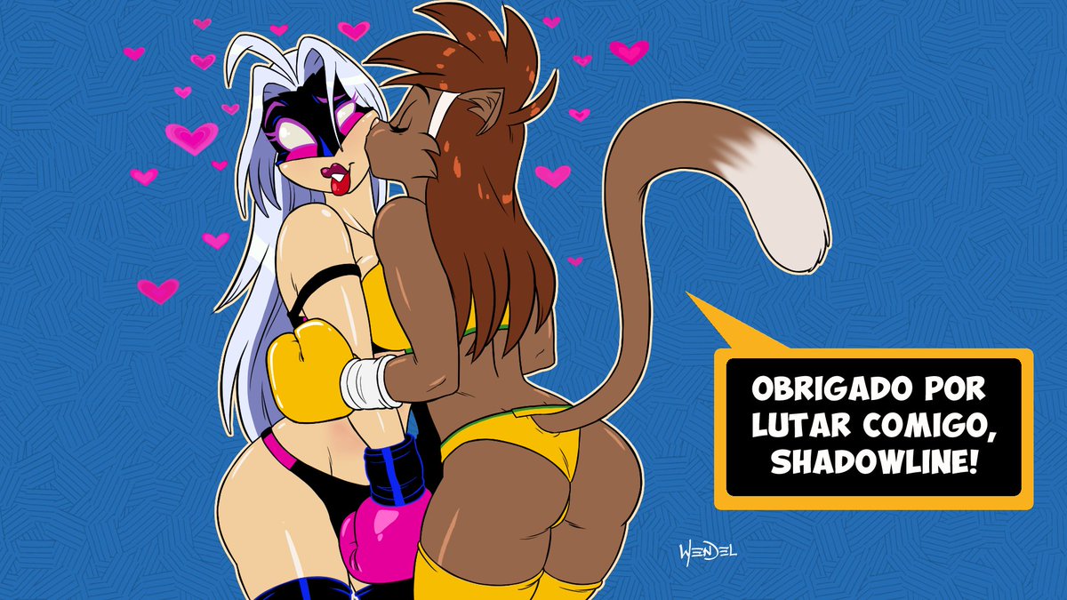 ever4drawing's tweet image. This scene follows the end of the fight. #Deborah has been declared the winner and is now thanking her opponent, #Shadowline, for a good fight.
Shadowline belongs to @_DRAKEHERNANDEZ.