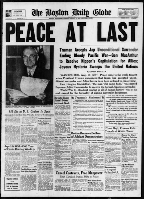 80 years ago hostilities in the Asiatic-Pacific Theater of Operations came to a conclusion w/ the enemy accepting the Potsdam Proclamation, agreeing to unconditional surrender, to be concluded on 02 SEP 1945. USA &amp; Allies licked the enemy after 8 long years.