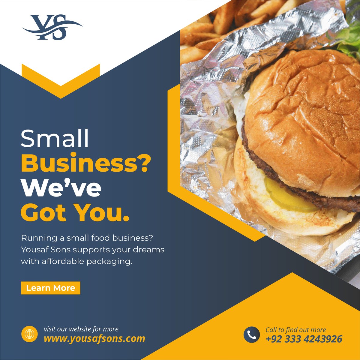 yousaf_sons's tweet image. Small Business? We’ve Got You.
Running a small food business?
Yousaf Sons supports your dreams with affordable packaging.
.
.
.
.
.
#smallbusinesssupport #foodpackagingsolution #yousafsons