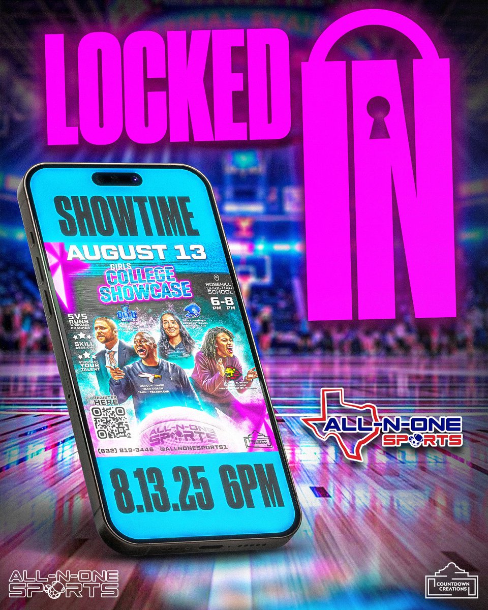 🔒LOCKED IN 🔒

Emily De La Garza <a href="/Emdlg_3/">Emily de la Garza</a> is ready to work &amp; will be in the building on August 13th at the <a href="/AllNOneSports1/">All-N-One Sports Services</a> showcase, 6pm.

📍Tomball, TX (Rosehill Christian)

Register: bit.ly/Aug13Camp_Girls

Lets go✅️

<a href="/4YFilms/">𝔽𝕠𝕣𝕖𝕧𝕖𝕣 𝕐𝕠𝕦𝕟𝕘 𝔽𝕚𝕝𝕞𝕤 SPORTS 🎥</a> <a href="/djones8301/">Doug Jones</a> <a href="/th3scouting/">Thomas H</a> <a href="/CAAEarlWhite/">Earl D. White</a>