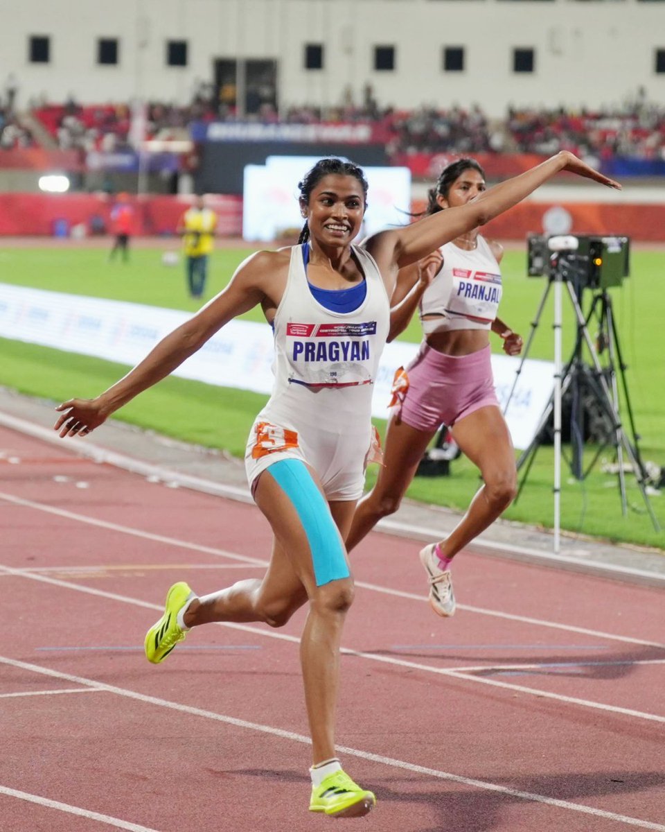 Congratulate #Odisha athlete Pragyan Prasanti Sahu on securing first place in Women's 100m Hurdles at the World Athletics #ContinentalTour Bronze at #KalingaStadium, #Bhubaneswar. May she continue her winning streak and bring glory for the state and the country. Wishing her all