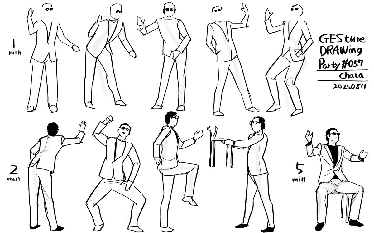 GESture DRAWing Party : #057。モデルはチャタさん。
フレンドリーなロボットさん🤖動きで本当に無機物に見えてくるんだからすごいなぁ。
#GESDRAWParty #じぇすどろパーティ