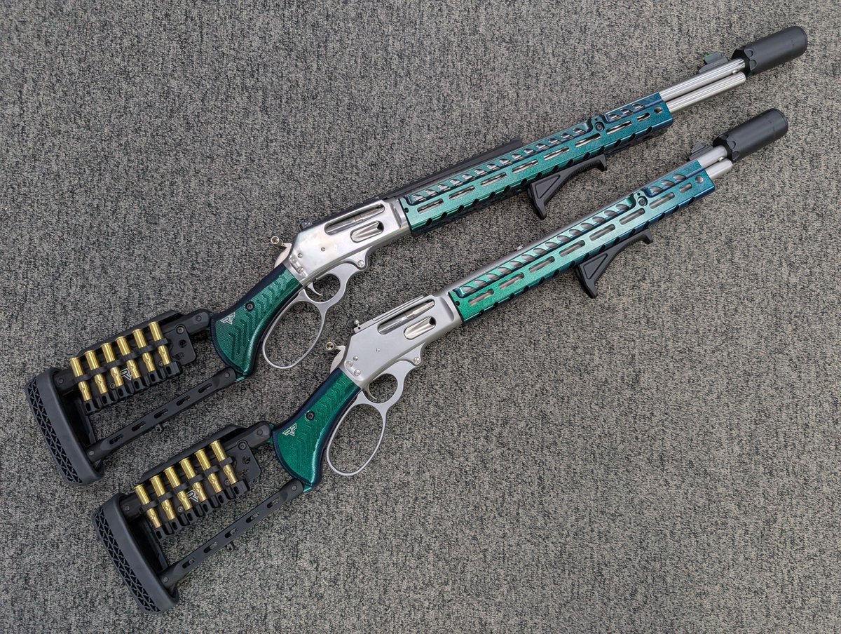 CleaverFirearms's tweet photo. Two NEW Marlin 336 30-30's Custom Builds Finished off With Ranger Point Precision Hypershift Tactical Stocks & Forends....
#marlin #model336 #rangerpointprecision #3030winchester #maddeinusa #custom #custombuild #surefire #warden #ghostringsights #hypershift https://t.co/3KyCsOphF0