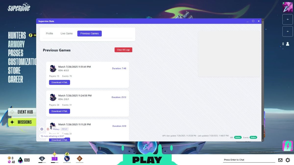 Supervive Stats 1.0.6 is out

- Added support for Tetra

Join our discord to download!