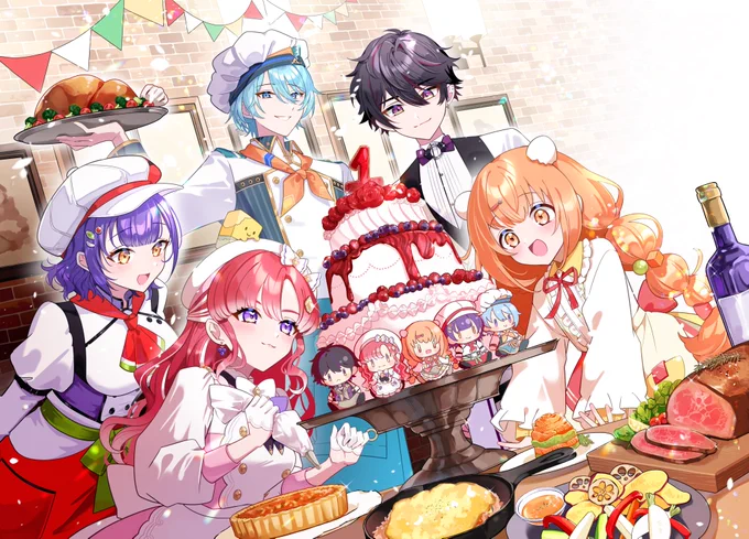 Speciale1周年記念応援広告のイラストをお手伝いさせていただきました! 本日より掲載されておりますので、よろしくお願いいたします〜! #すぺしゃー絵