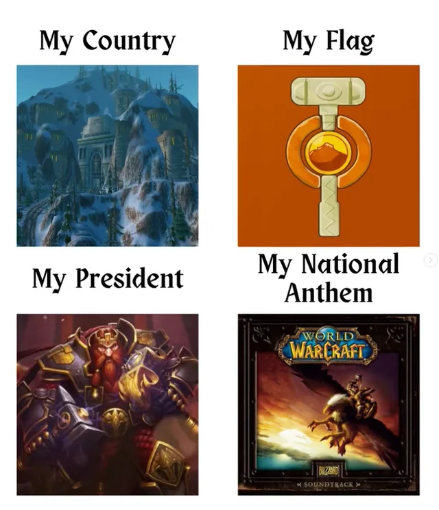 WarcraftMeme's tweet image. My country!
#warcraft