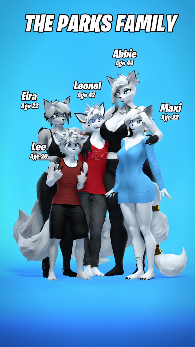 The "Parks" Family, surely Finalized Designs and Ages.

(I've decided to just make Eira and Maxi Twins, totally different personalities but still twins nonetheless.)