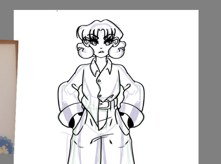 Hatashi_draws's tweet photo. Holaaaa, como estan, un boceto de un dibujo que nunca termine, por cierto alguien conoce algun trend  de dibujo actual que sea divertido? https://t.co/ri3oCgomI7
