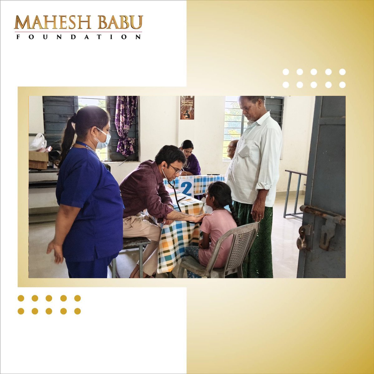 Mahesh Babu Foundation (@mbfoundationorg) on Twitter photo On Superstar Mahesh Babu’s birthday 🎉💙, MB Foundation & <a href="/andhrahospital1/">Andhra Hospitals</a> held the 45th health camp 🏥 at #Burripalem, serving 132 people 👨🦳🧒 with free check-ups 🩺, tests 🧪 & medicines 💊. #MBFoundation #MedicalCamp On Superstar Mahesh Babu’s birthday 🎉💙, MB Foundation & <a href="/andhrahospital1/">Andhra Hospitals</a> held the 45th health camp 🏥 at #Burripalem, serving 132 people 👨🦳🧒 with free check-ups 🩺, tests 🧪 & medicines 💊. #MBFoundation #MedicalCamp