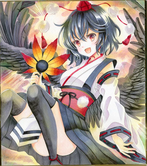 【アナログ絵】あややの詰め合わせセットです #射命丸文20周年