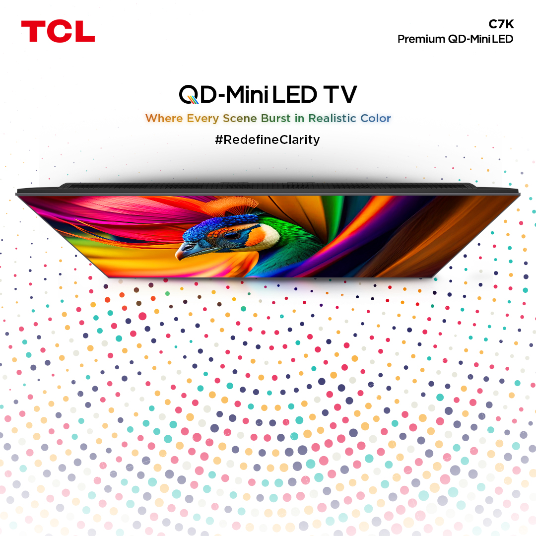 When colors are this rich, every scene becomes a masterpiece. TCL QD-MiniLED packs billions of vibrant shades into every inch of the screen. It’s your personal window to a world painted in perfect detail.
#TCLC7K #TCLQDMiniLED #RedefineClarity #TCLInspireGreatness #TCLPhilippines