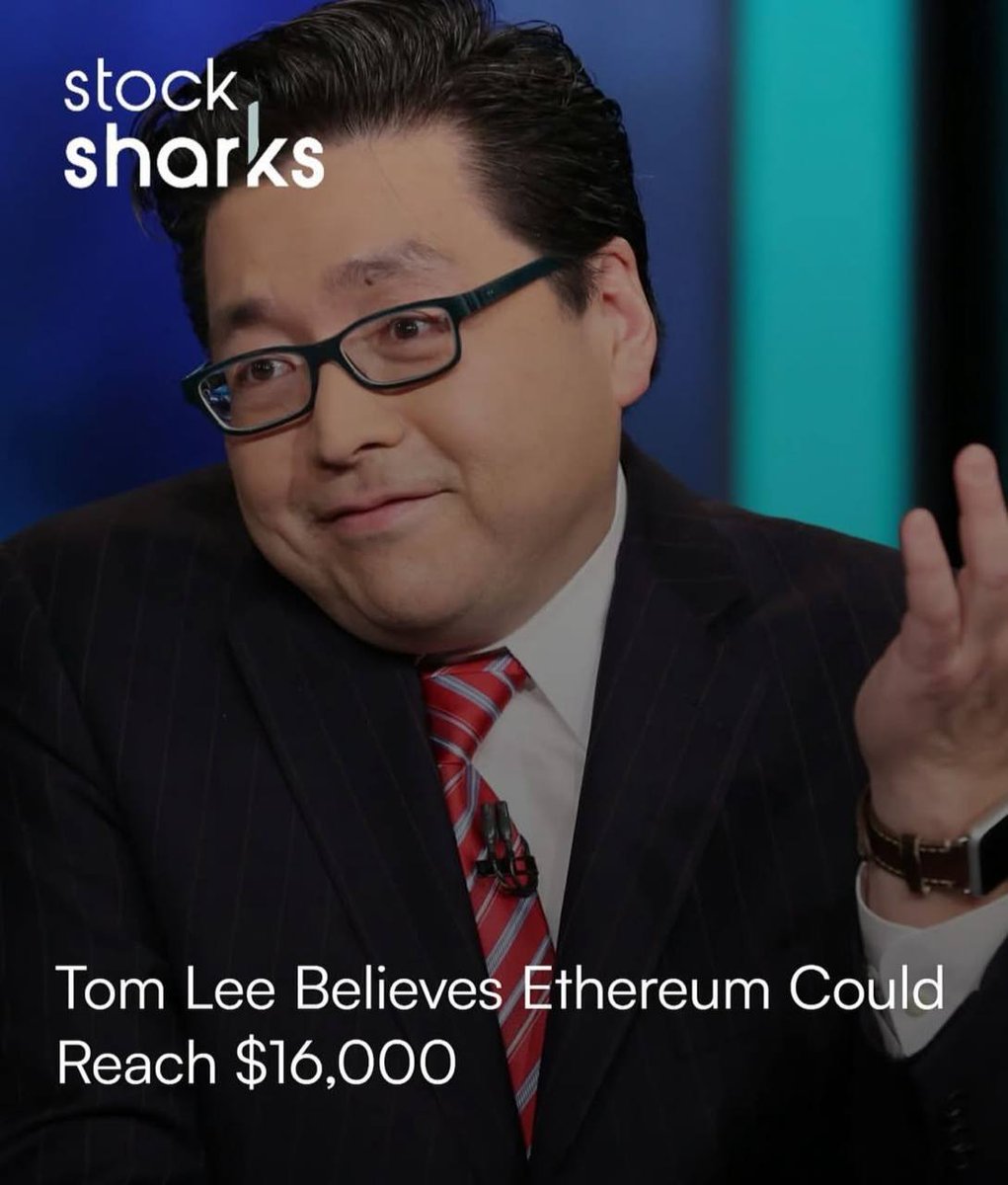 Fundstrat CEO Tom Lee Targets 16K for Ethereum🤔
#Ethereum #Bitget #BTC <a href="/Nakamigos/">Nakamigos</a>