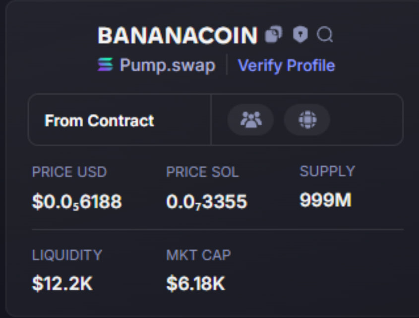 collier_zo77217's tweet photo. 💎DONE : 65x
$bananacoin #bananacoin 
🎯 Entry: 7k MC
💰 Take Profit: 460K MC⏫

🔥  secured — no noise, just alpha.
Next sniper entry drops inside 👇
https://t.co/kERgKm3MHj https://t.co/gxUS6DTPPB
