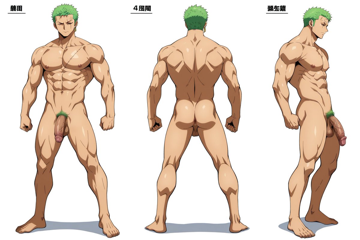 NSFW CONTENT 🔞 
#yaoi #sexy #nsfw #male #AI 
Roronoa Zoro | One Piece |