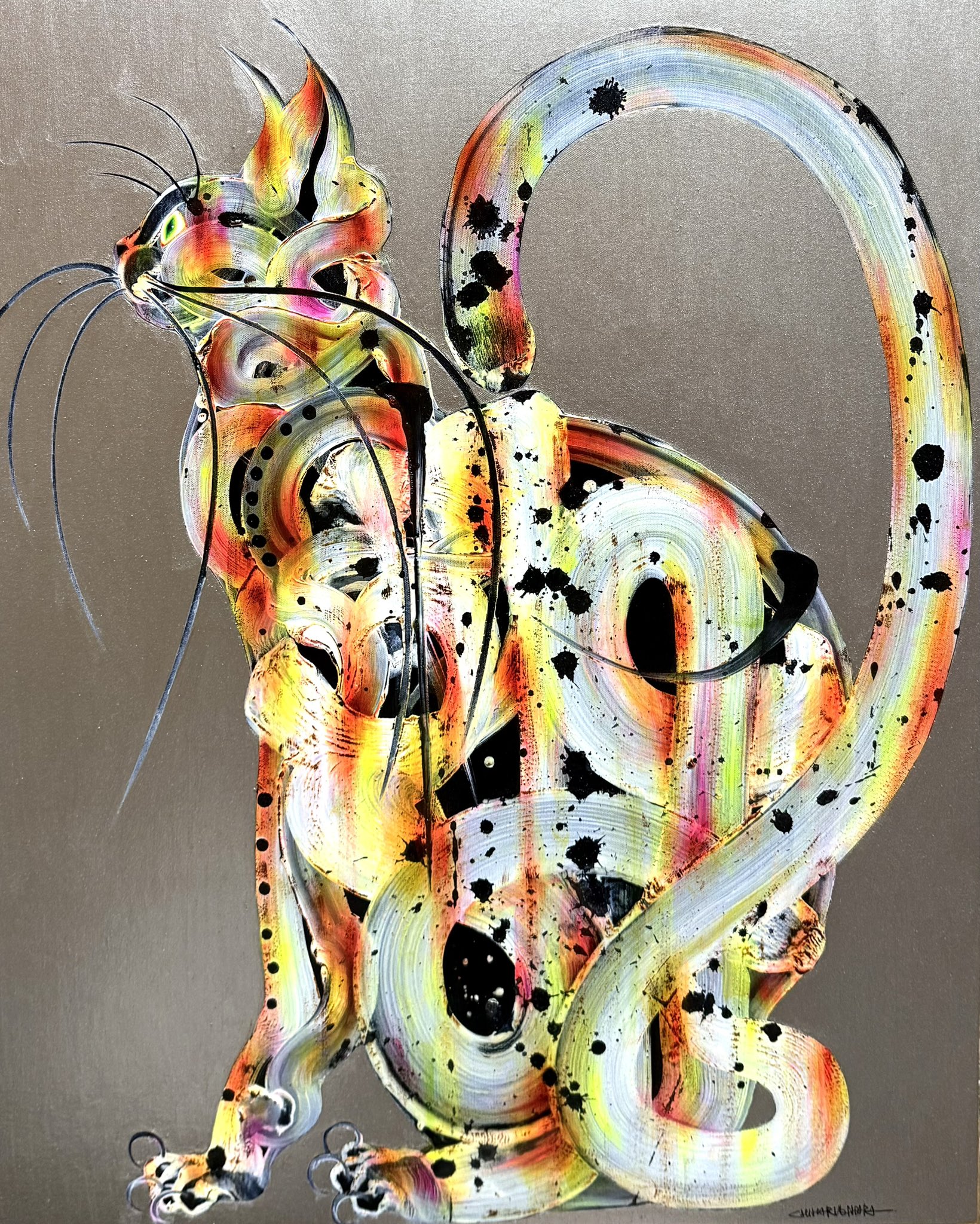 原画 ヒョウ #126 画家木原千春ChiharuKIHARA on X: 