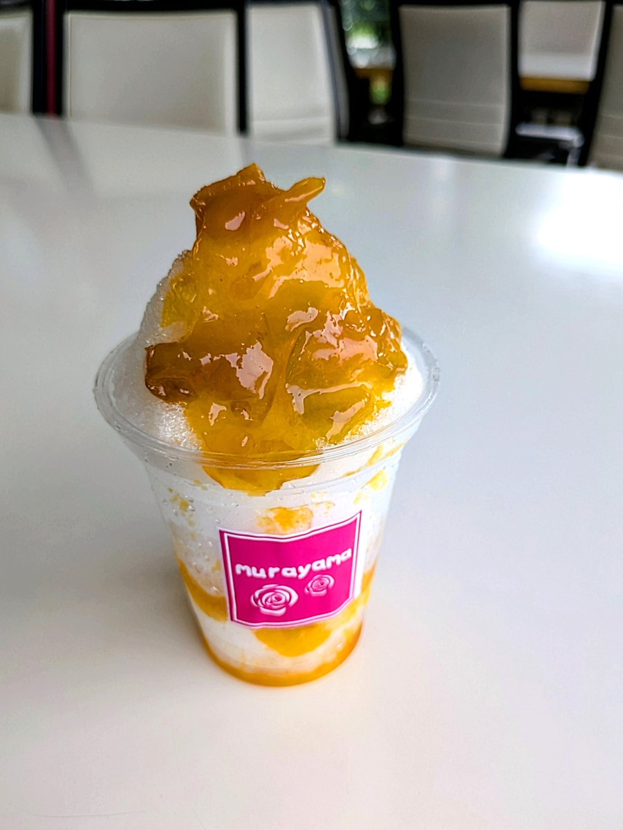 現在の天候は曇りで、過ごしやすい気温です🙂8/9から、村山市産の梅を使用した店内仕込みの濃厚な梅シロップを注いだ「かき氷🍧　梅三昧（うめざんまい）」を販売しています😀梅、本来のほどよい酸味とほのかに広がる梅の香りが特徴で、暑い夏におすすめです😋数量限定販売です‼