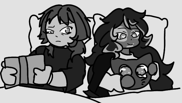radiantstars's tweet photo. Hiii, would you guys accept this random doodle of the old gays in bed being cozy?🥺
#yumetwt #Ocxcanon https://t.co/q1vSGTu640