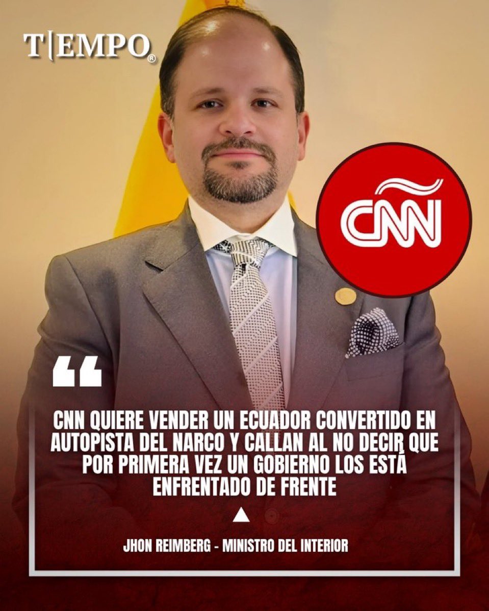 TheVerdugoEc's tweet photo. Desde hace tiempo el CNN dejó de ser un medio de comunicación serio, a ser un medio progresista izquierdista que solo les conviene difundir lo que les interesa. ¿Por qué no informan todo?

Tenemos que apoyar a @JohnReimberg al que a luchado contra los narcos ✊🏻 https://t.co/DLCHiBT9HB