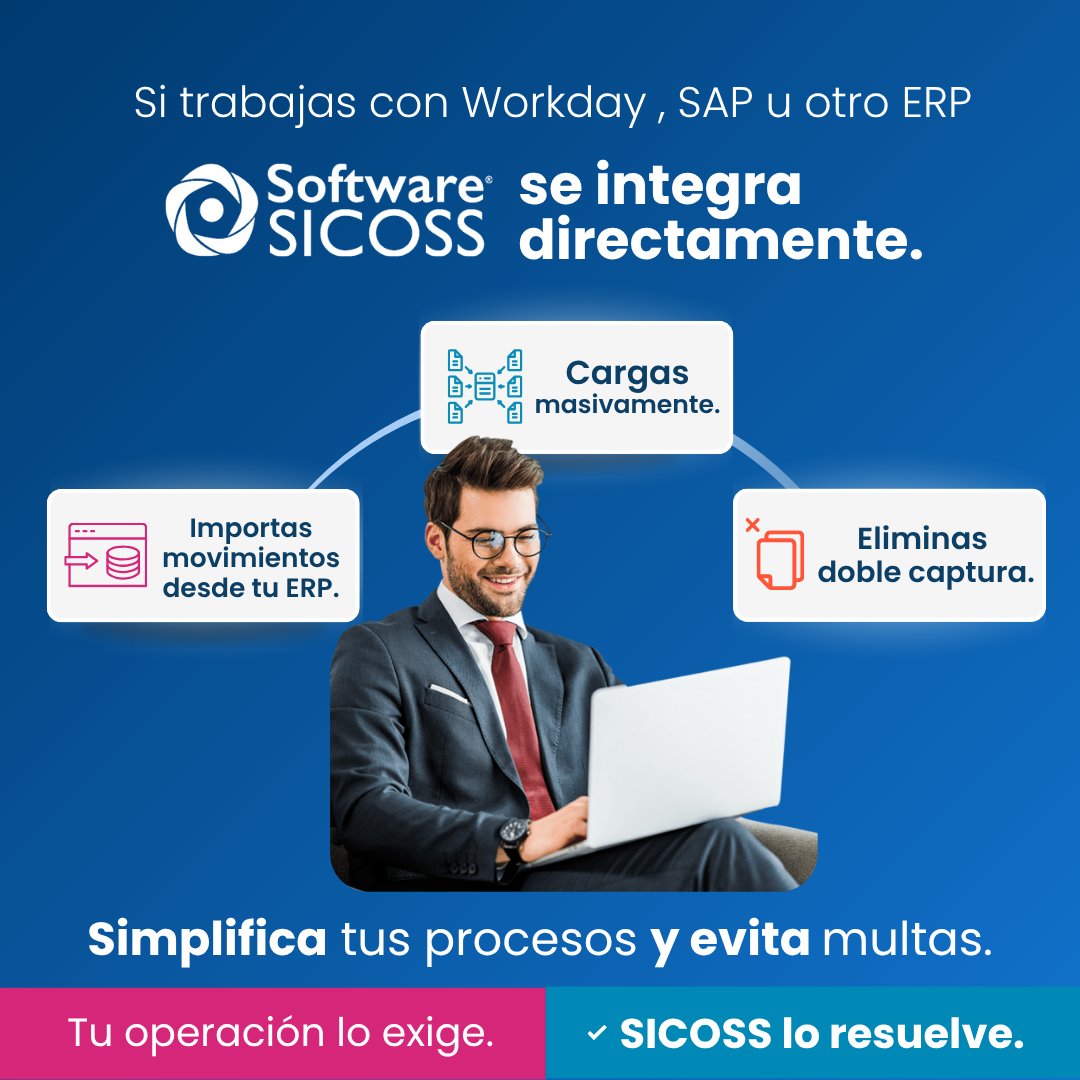 SWSiCOSS's tweet photo. Necesitas reportes completos sin complicaciones?
Con Software SICOSS, obtener CFDI, recibos y acumulados es cuestión de un clic.
Automatiza tus documentos clave y olvídate de errores y retrasos.

👉 Solicita tu demo en https://t.co/Yiv9IdkmTx https://t.co/l8l5Jz1erR