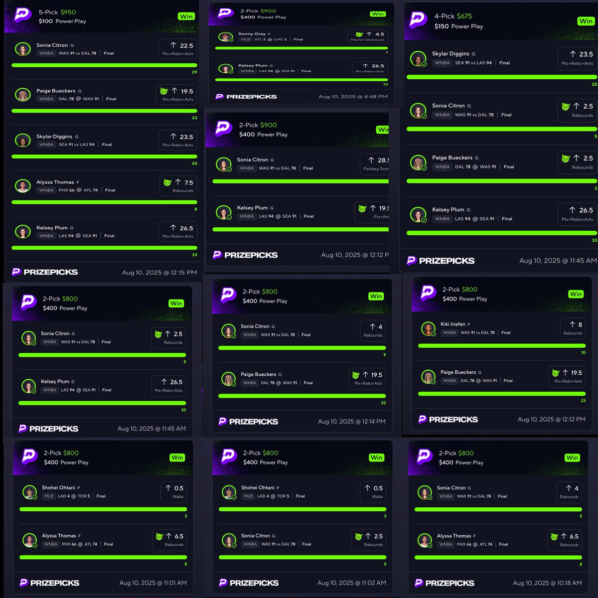 $400 to someone WHO LIKES THIS ❤️⬇️
($100 to four people) ASAP

GREAT WNBA SUNDAY ✅🫴🏽

9.5x ✅
4.5x ✅
DoubleUp KING ✅💰

INVEST IN YOURSELF 👇 TAP IN

50% OFF all my plays for ONLY 24 hours ➡️ dubclub.win/r/p/pri-p6q2f/…

#PrizePicks #GamblingX