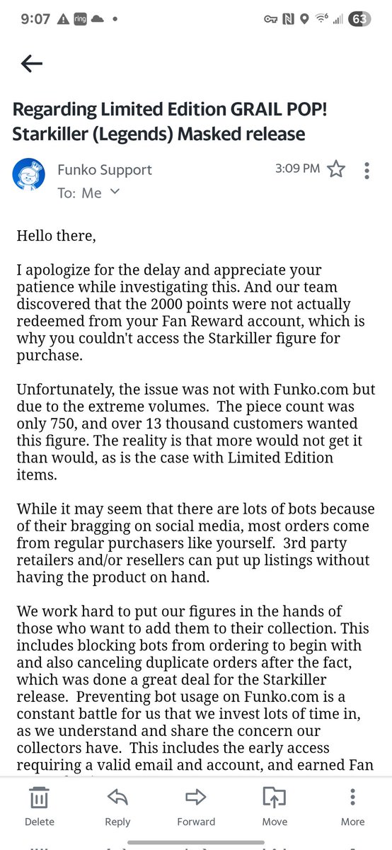 ssotelo702's tweet photo. @TheeUncleJerry This is the email they give you but they still took points even though they say they didnt https://t.co/NnqRHYpW2b
