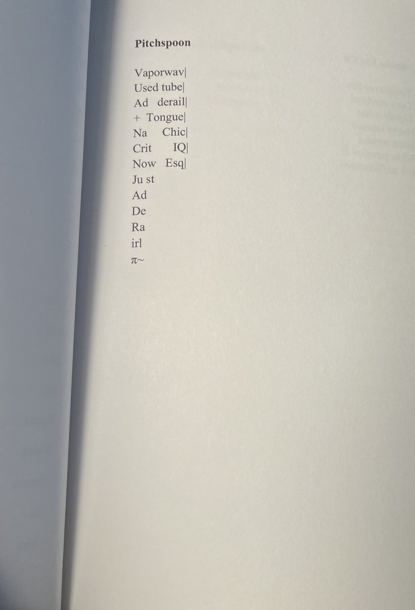 RoseKnapp_'s tweet photo. Metempoiesis by Rose Knapp
https://t.co/d5S0SDUlIh
#poetry #experimentalpoetry #dadaism #surrealism #avantgarde #transpoetry #nonbinarypoetry https://t.co/Ad59uHZxg2