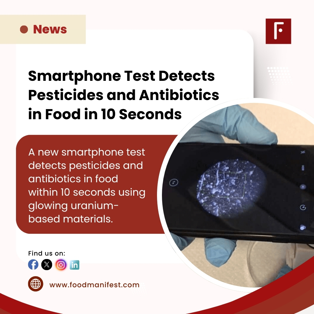 F00dmanifest's tweet image. Instant check, instant peace of mind: new phone tech detects pesticides &amp;amp; antibiotics in your food. Find more at: foodmanifest.com/smartphone-tes…

#smartphonetest #pesticidedetection #antibiotics #uranium