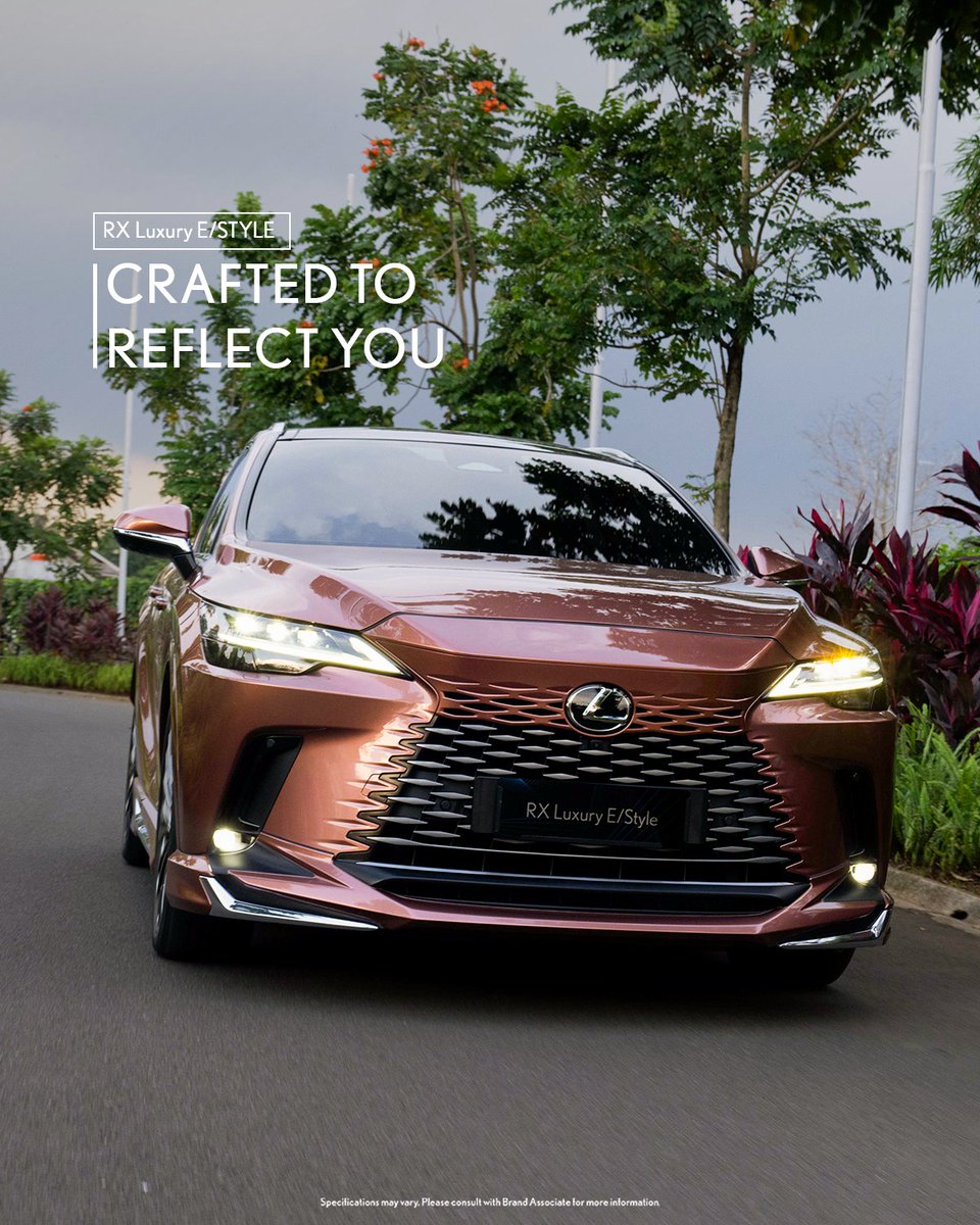LexusID's tweet image. Every curve, every detail is a masterpiece of luxury, designed to be unmistakably yours.

Discover the Lexus models and features you can personalize with Lexus Customization Options on our YouTube Channel.

#Lexus #LexusIndonesia #LexusRX #LexusEStyle #ExperienceAmazing