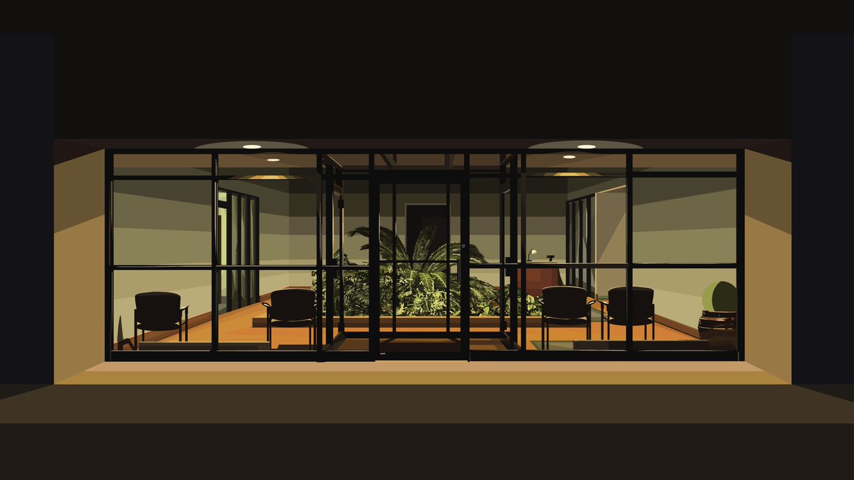 GrantYun2's tweet photo. Its late. The lobby lights are still on. They'll be on until tomorrow. https://t.co/RiLJCmq4zw