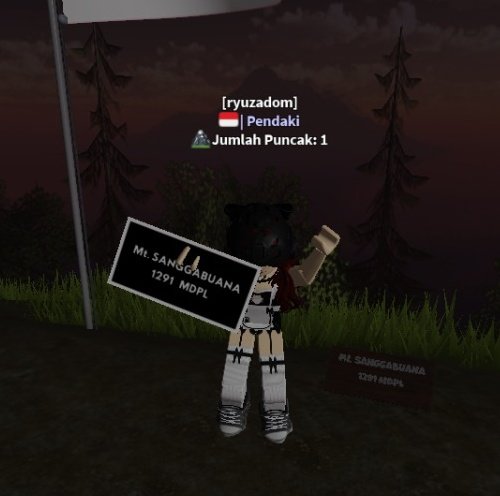 ryubyzaa_'s tweet image. Mt. Sanggabuana—1291mdpl.✔️
#robloxplayer #pendakiroblox