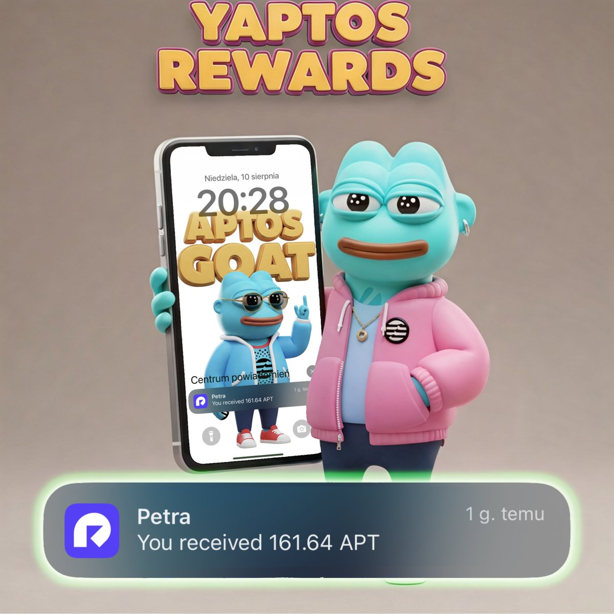 alcista.apt ππ π’ (@dralcista) on Twitter photo π¨The yAPTOS rewards have landed #4!π¨
π° 161,64 $APT hit my wallet as a reward for the fourth month of the Yap-to-Earn campaign on <a href="/Aptos/">Aptos</a> x <a href="/KaitoAI/">Kaito AI π</a> π°
This is the fourth month in which we've been able to add a few dollars to our wallets simply for doing what we love - sharing π¨The yAPTOS rewards have landed #4!π¨
π° 161,64 $APT hit my wallet as a reward for the fourth month of the Yap-to-Earn campaign on <a href="/Aptos/">Aptos</a> x <a href="/KaitoAI/">Kaito AI π</a> π°
This is the fourth month in which we've been able to add a few dollars to our wallets simply for doing what we love - sharing