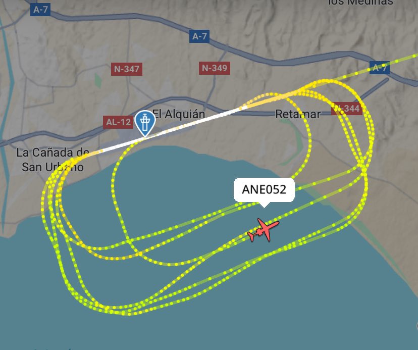 JoseMBretones's tweet photo. Hasta ahí mismo 🥚 de @Iberia y de @AirNostrumLAM. Las tarifas más altas de España para volar desde @AeropuertoLEI y nos manda desde #Valencia un avión de prácticas para que nos jorobe la mañana con su ruido @aeroalmeriainfo @Almeria_Aerea @ideal_almeria https://t.co/mkrOZ9hDQD